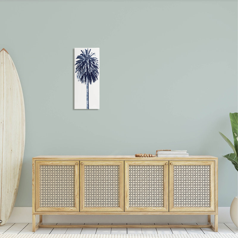 Art contemporain sur toile, vue de palmier par Devon Davis, H 24 po x l 10 po x P 1,5 po, Toile tendue