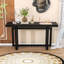 Entryway Console Table with Solid Pine Legs and Triple Rectangle Design for Hallways-639436002-639436010
