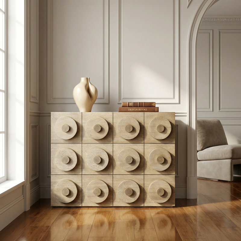 3 - Drawer Solid Wood Dresser, Washed Walnut