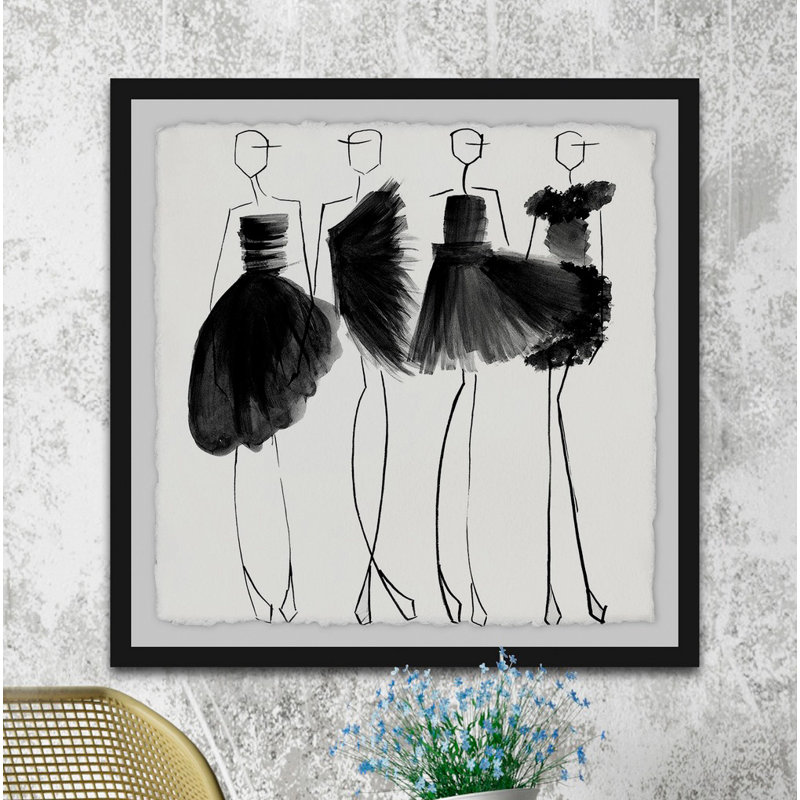 " Glam Noir ", 32" H x 32" W