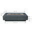 Foyer de table rectangulaire Hampton, 45 000 BTU, gris foncé, 56 x 32 po-102045873