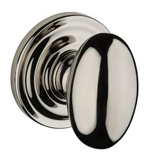 Ellipse Passage Door Knob with Traditional Round Rose