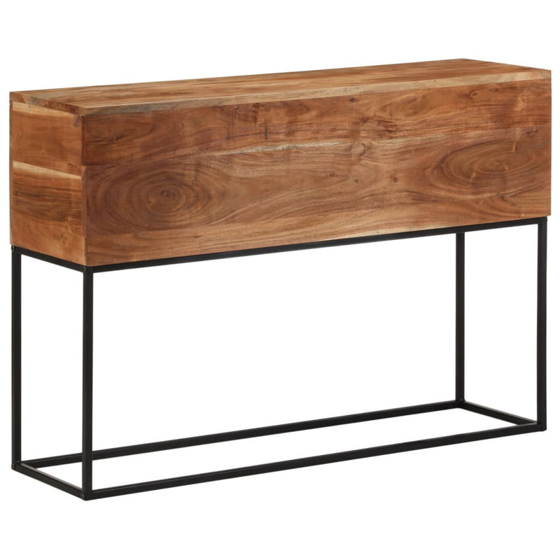 110cm Solid Wood Top Console Table