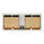   Ensemble de meuble-lavabo mural simple rectangulaire de 49 po avec comptoir en marbre de Carrare blanc de 1,5 po Ensuko-608998027-608998031