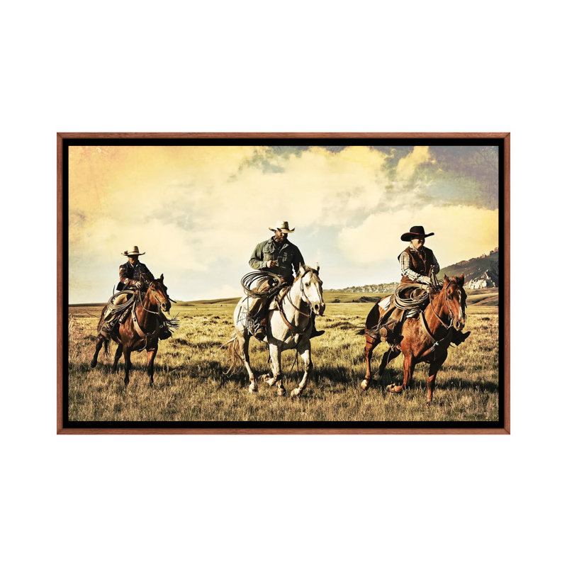 A Race For Home by Rhonda Thompson - Floater Frame Print on Canvas, Brown Framed Canvas, 66.04 cm H x 45.72 cm W