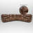 136" Triple Power Leather Zero Gravity Reclining Sectional Sofa with Adjustable Lumbar Support Built-In USB Port and Console-2077384-2077239