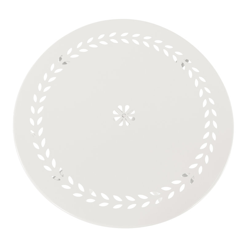 Suzanne 2 - Person Metal Patio Dining Set with Round Table, White