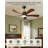 42'' Dimmable Ceiling Fan with Lights and Remote Control Reversible DC Motor 3CCT Timer -311474929