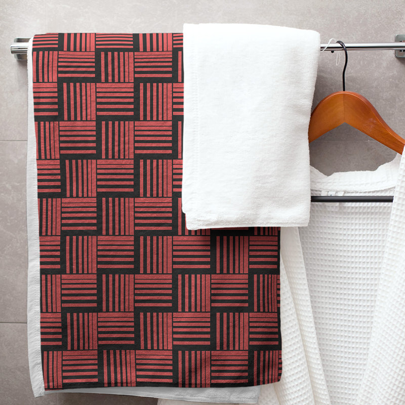 Jaya Bath Towel, Dark Brown/Black