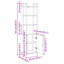 161cm H x 40cm W Steel Book Cabinet Bookcase-1267814765