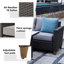 Ensemble de 3 meubles de patio en rotin Umeh