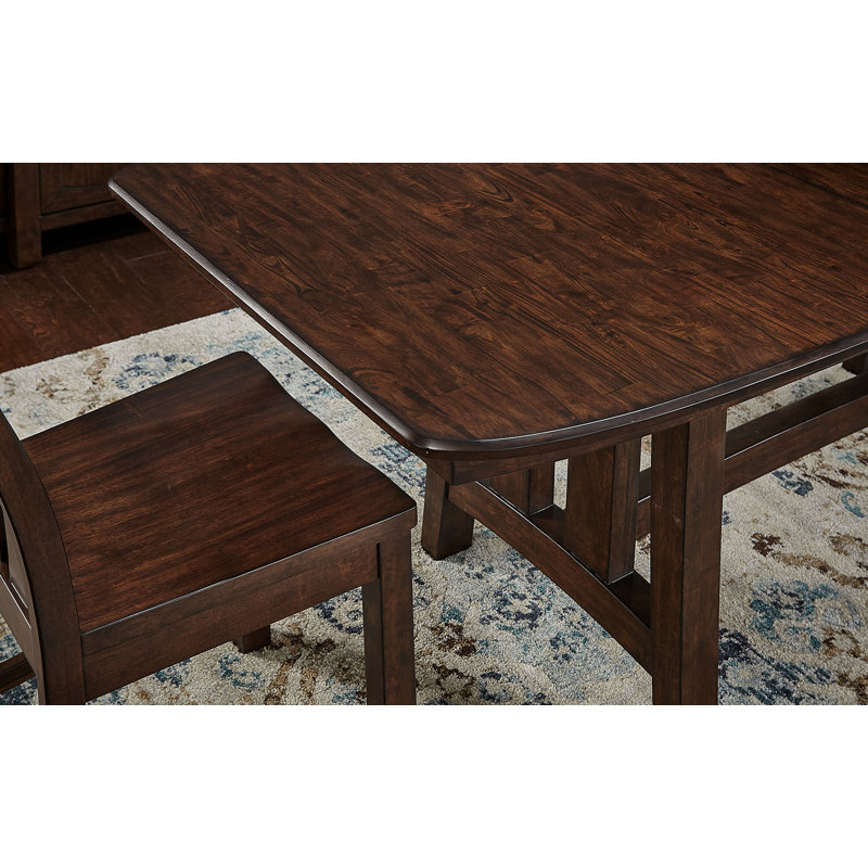 Henderson Dark Brown Solid Wood Extendable Dining Table