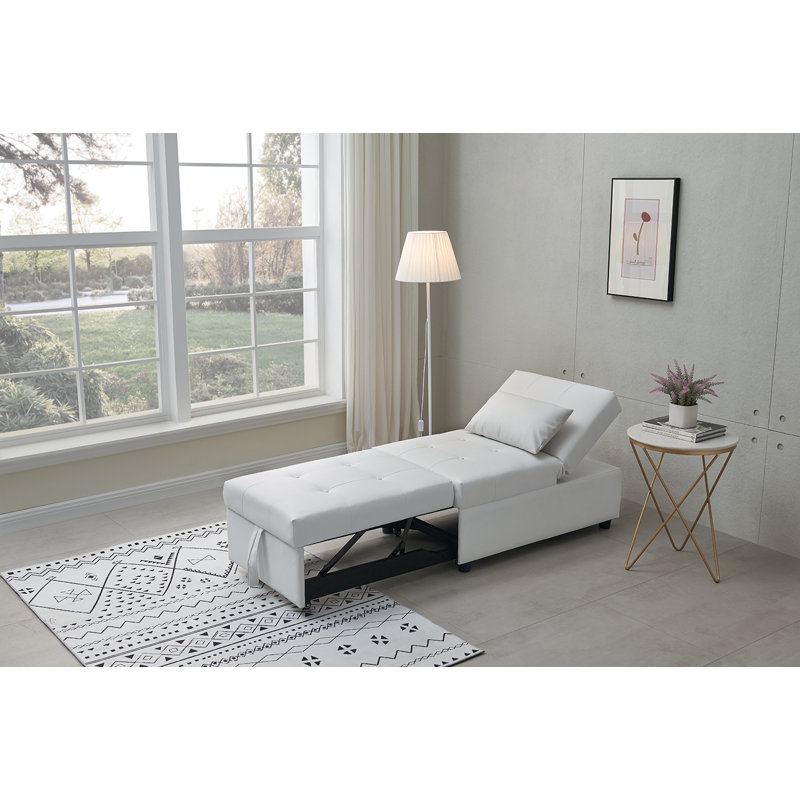 Fauteuil convertible Mykita, Mélange de coton blanc