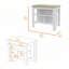 Îlot de cuisine à 3 tablettes Rockaway -559241602-559241625