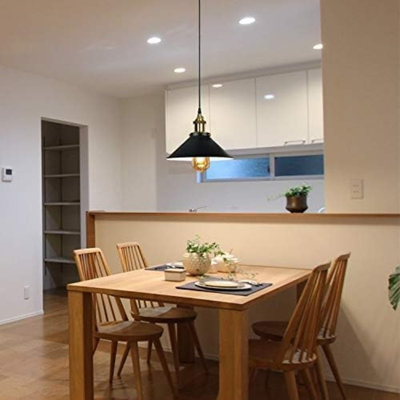 Modern Industrial Cone Pendant Light | Adjustable 1-Light Ceiling Fixture for Kitchen Islands, Dining Areas & Hallways