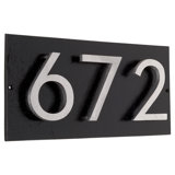 Floating 1-Line Wall Address Plaque