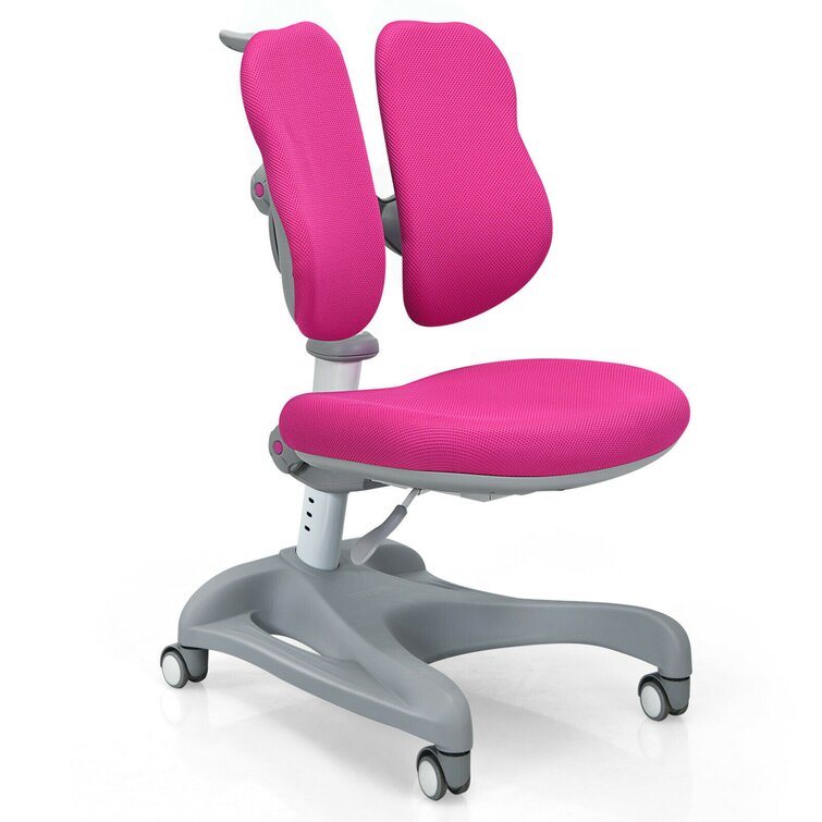 Carder Kids 19.5'' Adjustable Height Desk / Activity Chair and Ottoman Gemma Violet
