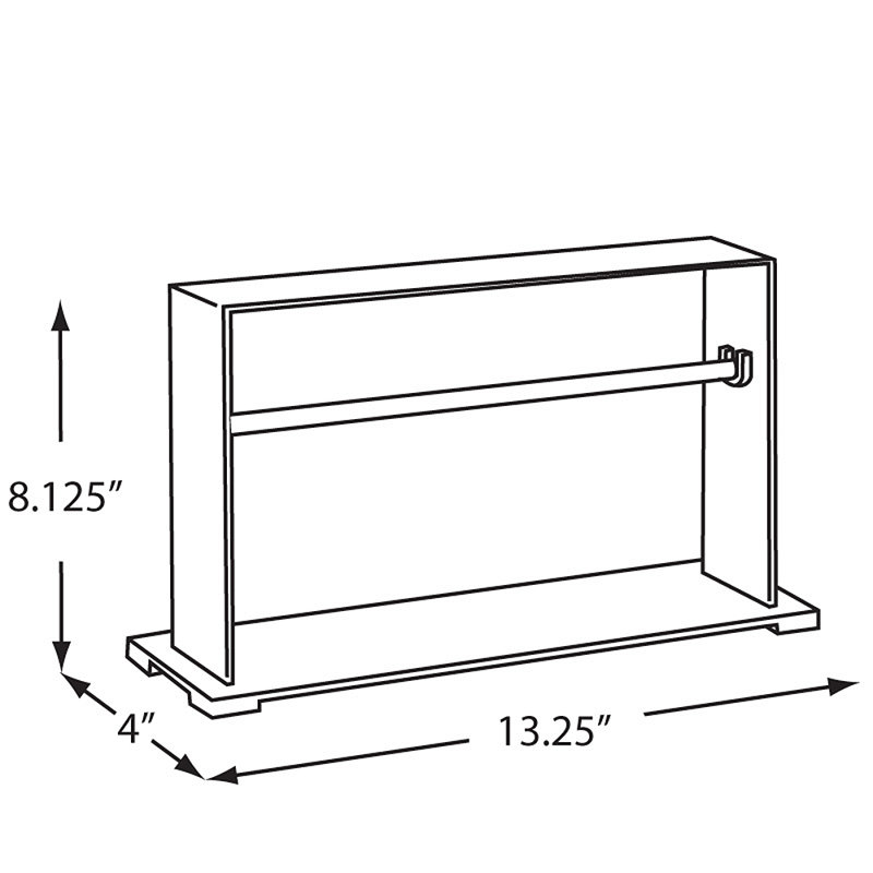 Single-Row Chrome Bracelet Holder