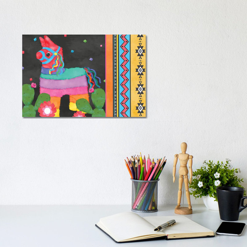 PiÃ±ata Party Collection A by Jade Reynolds - Wrapped Canvas Painting, 20.32 cm H x 30.48 cm W