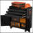Rolling Metal Tool Cabinet with Lockable Doors and 3 Drawers