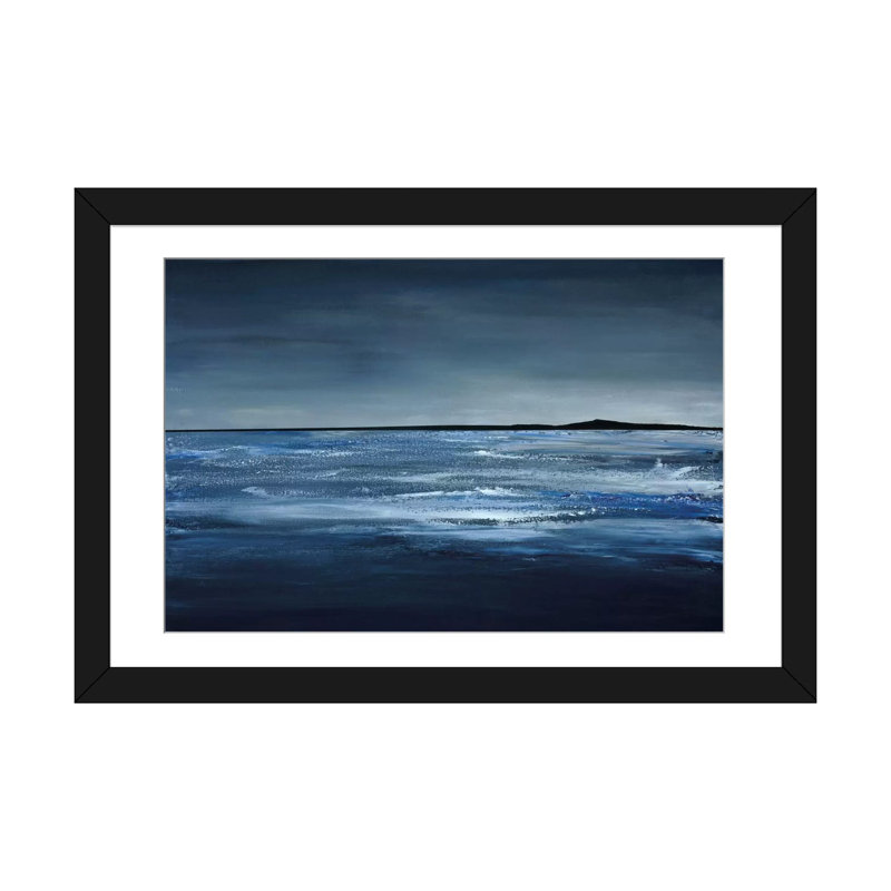 «Blue Horizon», reproduction sur toile tendue, H 16 po x l 24 po x P 1 po, Cadre noir
