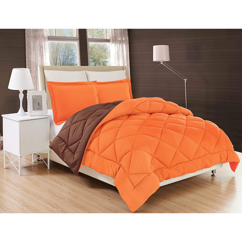 Ensemble d'édredon réversible en duvet d'oie 3 pièces ELEGANT COMFORT, Grand
