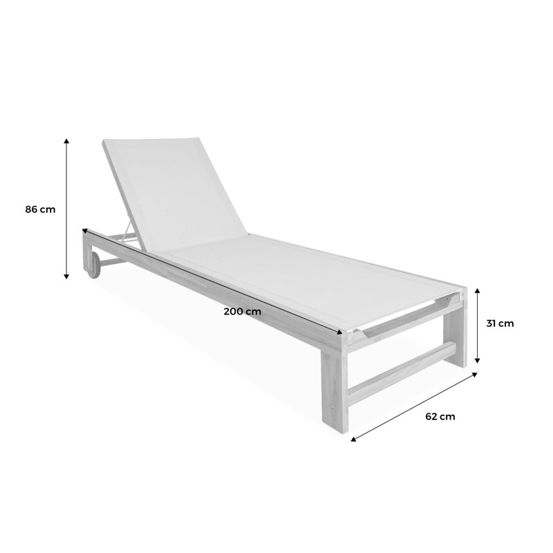 Aubryelle 200cm Long Reclining Chaise Lounge Set