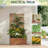 70 In. Metal Garden Bed With Trellis-312348542