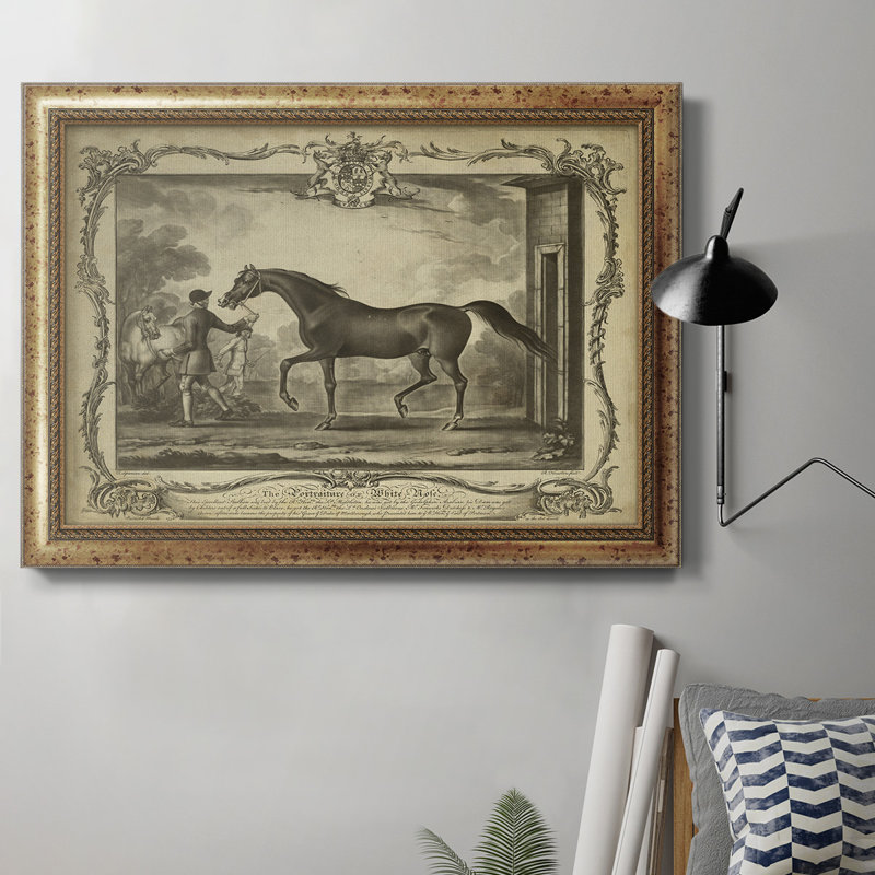 «Distinguished Horses IV», reproduction de cadre photo sur toile