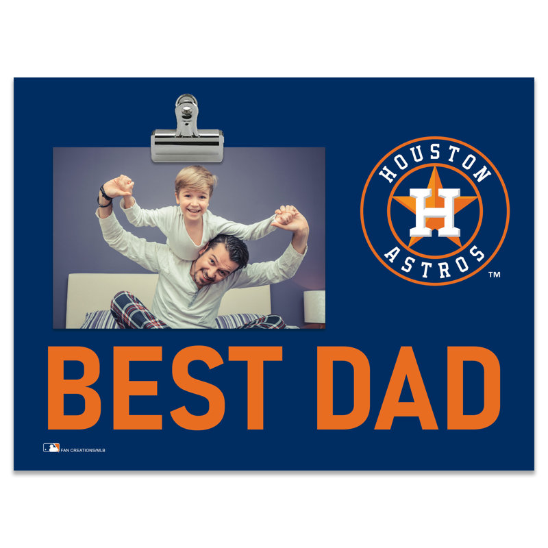 Cadre lumineux Houston Astros Bright Line - Best Dad