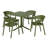 4 Person Outdoor Square Dining Set-1031290961