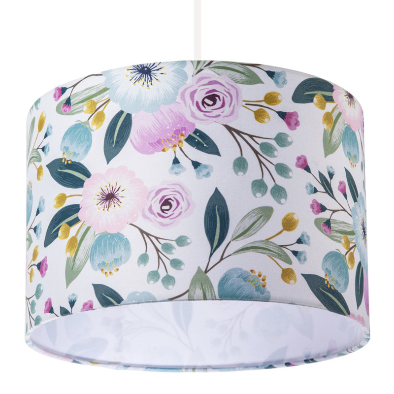 20 cm H Round Cotton Lamp Shade ( No Direct Attachment Method ) in Pink