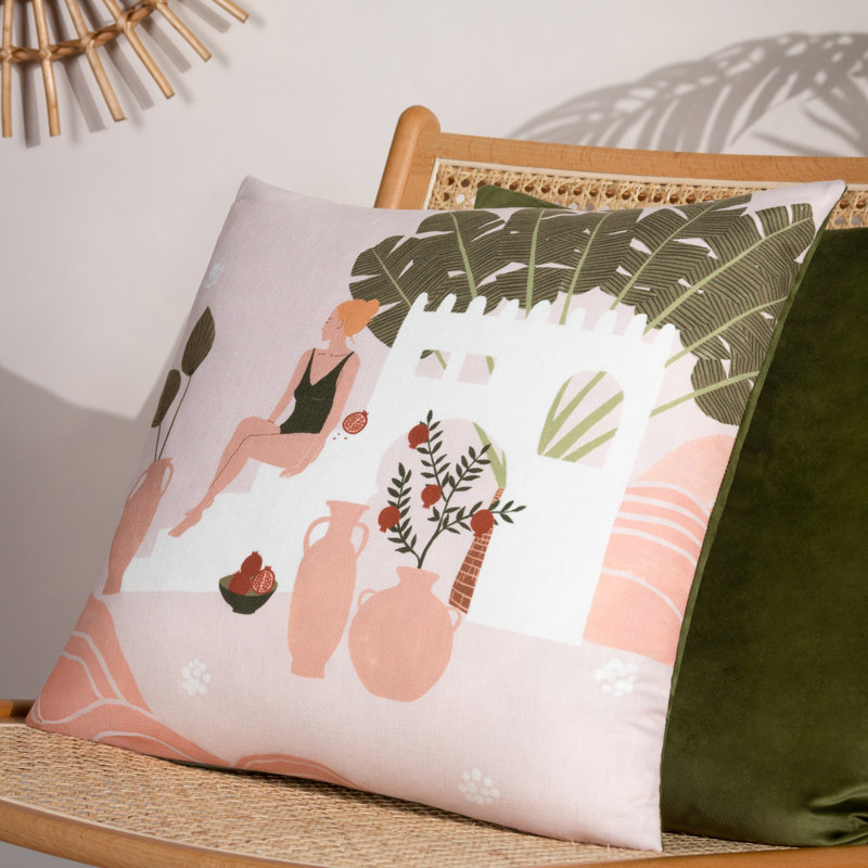 Square Throw Cushion, Polyester