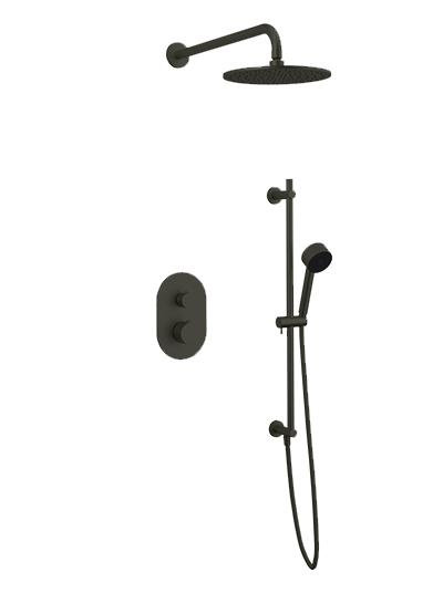 Opera Complete Shower System, Black