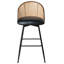 Set of 2 Bar Chairs NATHAN Swivel-114623496-114623499