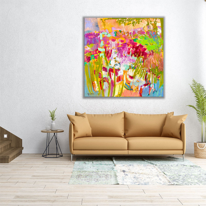 «From My Garden Window III», reproduction d'art sur toile, H 30 po x l 30 po