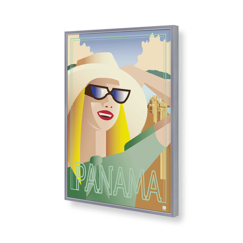 Impression de Panama Holiday Dream, Impression encadrée sans passe-partout, H 15,25 po x l 12,25 po, Chrome poli