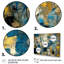 «Retro Southern Sunset Abstract Expressionism II on Canvas», reproduction de 3 pièces-318654795