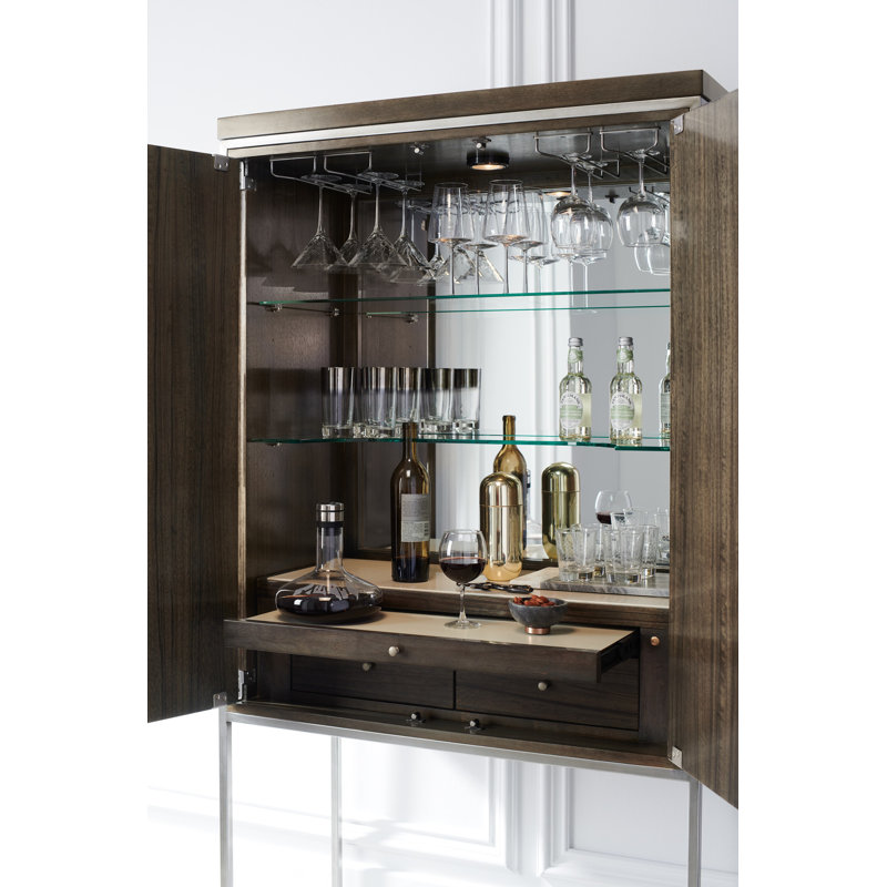 La Moda Solid Wood Bar Cabinet