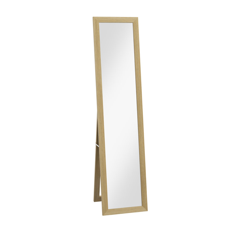 Mahalet Rectangle Floor Mirror, Gold
