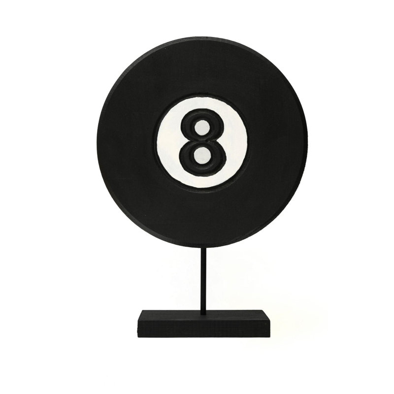 Objet décoratif, H 10,61 po x l 7,86 po x P 0,71 po, Noir, noir, noir, noir