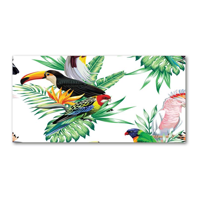 Tropical Birds - Wrapped Canvas Print