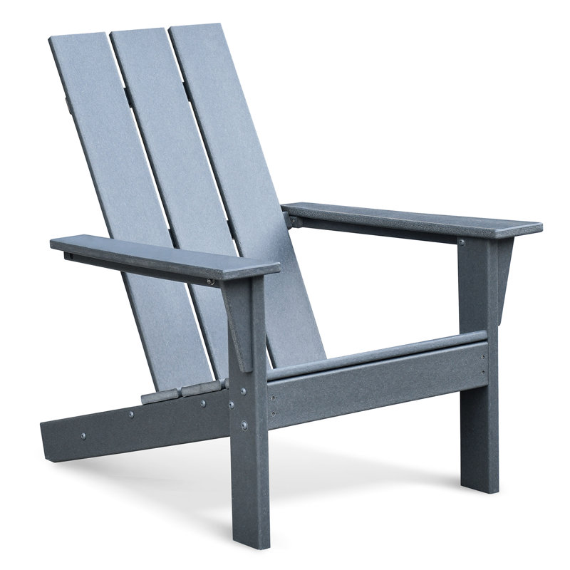 Outdoor Chair In Dark Grey, All - Weather Patio Lawn For Backyard And Balcony. Ergonomic Seat Adults, Water Grey Chair, Perfect Garden, Deck Backyard. Fire Pit With Seating, Easy To Maintain