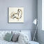 «Epic Graffiti» Golden Horse V3 »par Chris Paschke, art mural sur toile, 37 po x 37 po