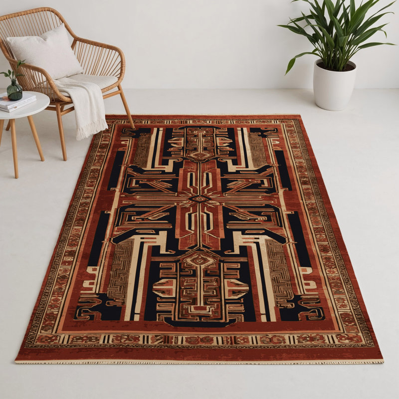 Tapis intérieur et extérieur ArtDeco, Rectangulaire 3 pi x 5 pi