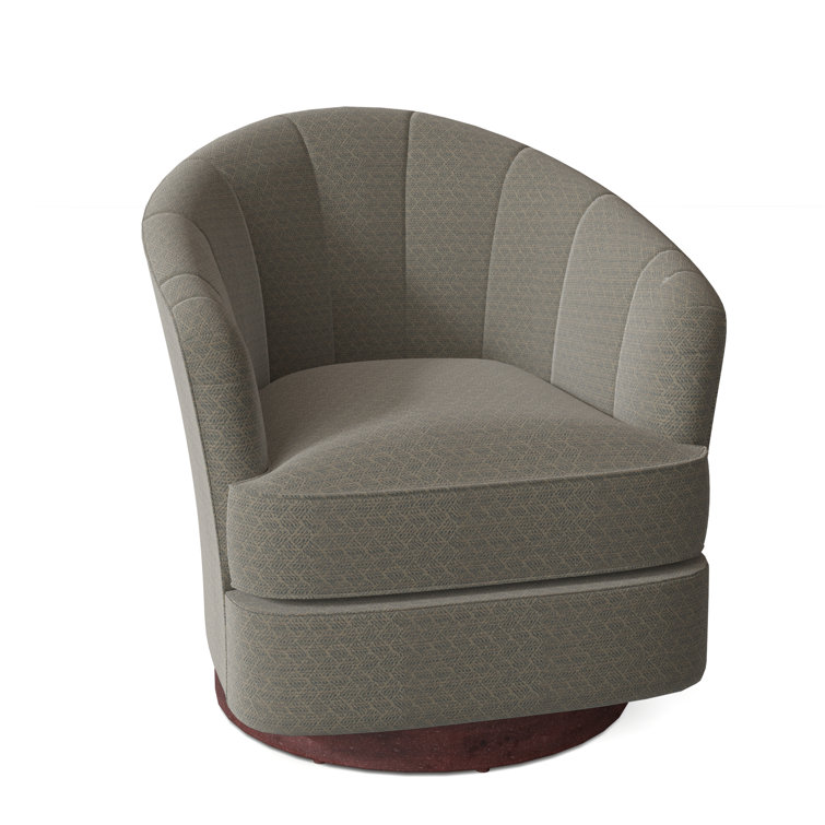 Tipsy Upholstered Swivel Barrel Chair