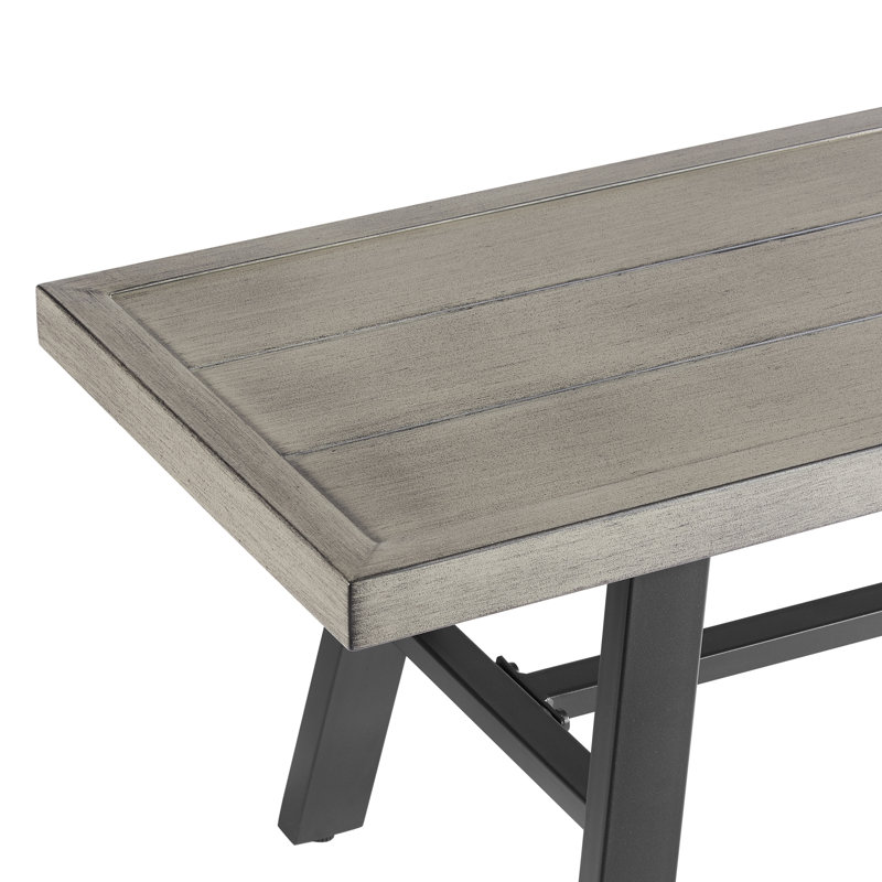 Powder Coated Steel Outdoor Bench