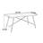 Snover modern hard retro rectangular dining table-187740475