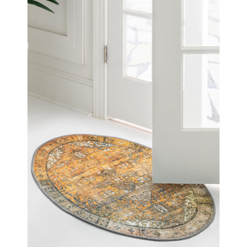 Oppie Moroccan Indoor Rug, Oval 2' x 3'1"