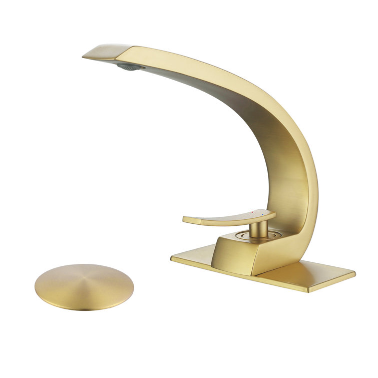 Single-Handle Bathroom Faucet, Single Hole Bathroom Sink Faucet with Drain Assembly